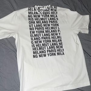 Mens helmut lang t shirt, size large